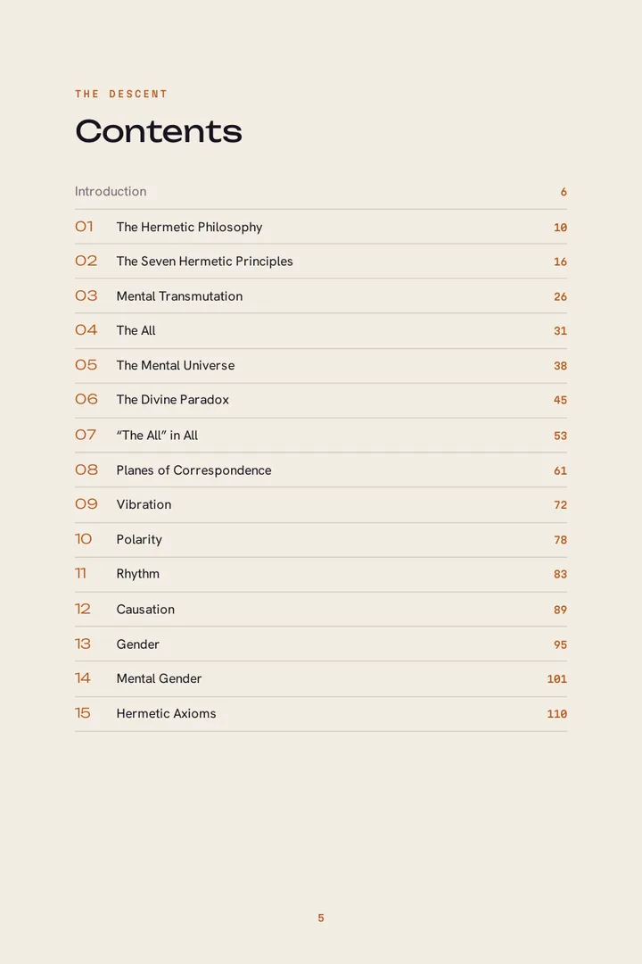 The clickable contents page listing all 15 chapters