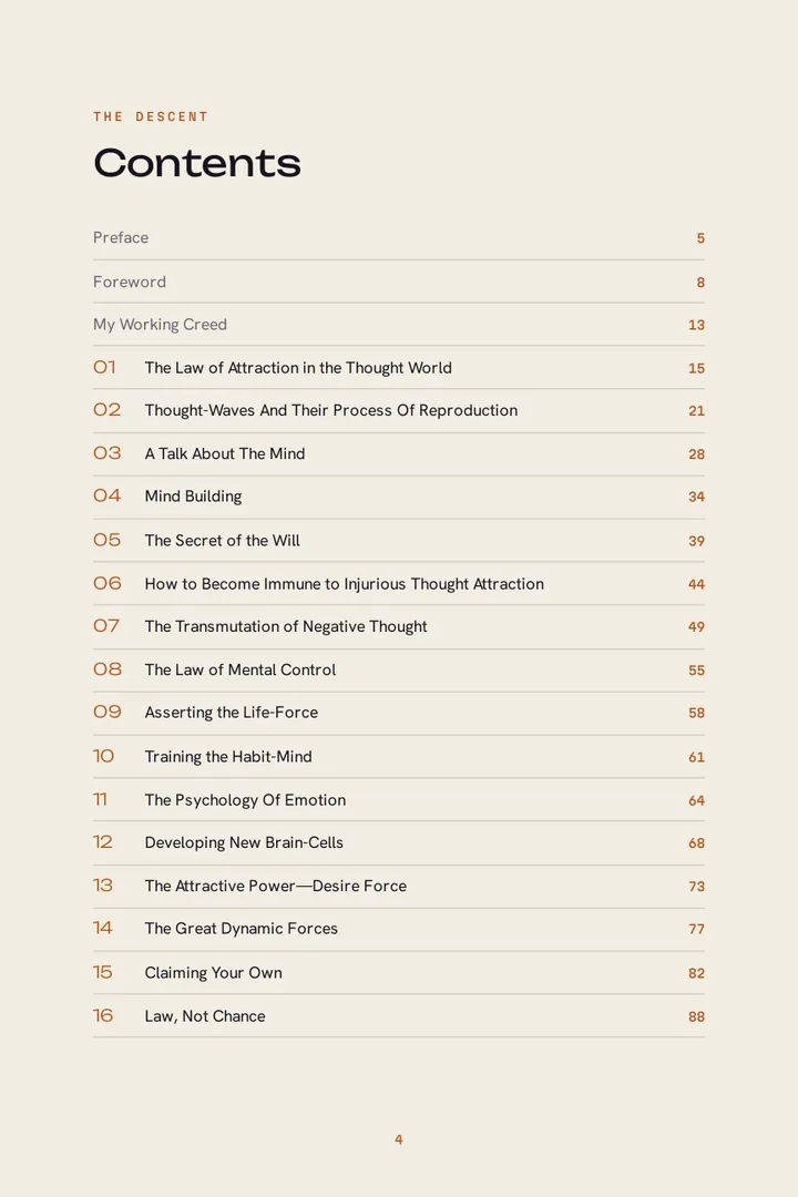 The clickable contents page listing all 16 chapters